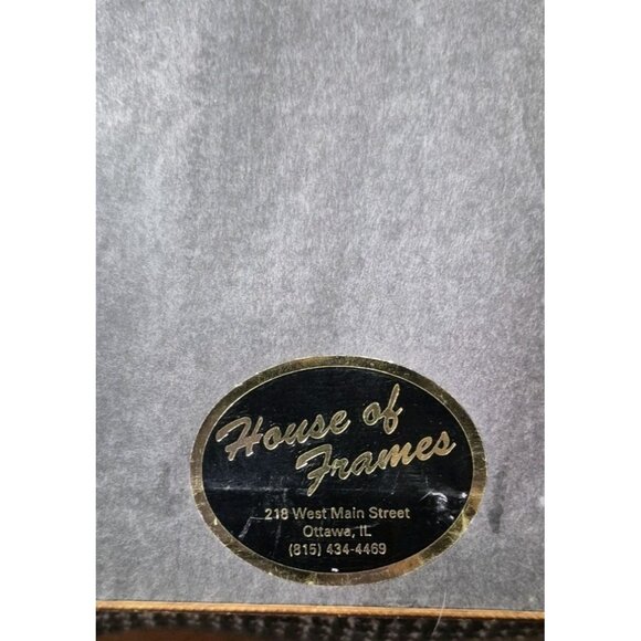 Vintage Hummel Finished Cross Stitch Professionally Framed Art Girl in a Tree - Picture 6 of 6